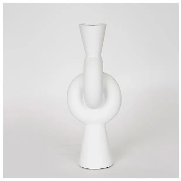Βάζο Κεραμικό Λευκό 13x13x33cm 752-20275 Estheti-752-20275-Λευκό 752-20275