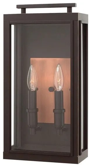 Φανάρι Απλίκα Φωτιστικό Τοίχου 2xE14 IP44 Sutcliffe Quintiesse Elstead Lighting-QN-SUTCLIFFE-M-OZ-Μπρονζέ QN-SUTCLIFFE-M-OZ
