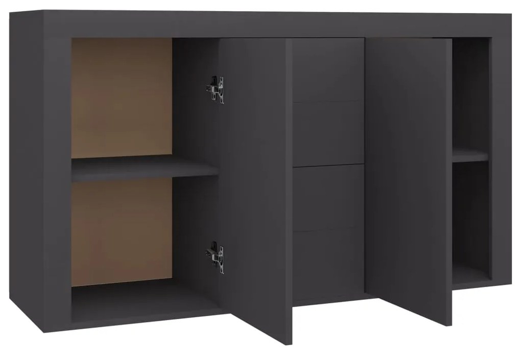 vidaXL Μπουφές Γκρι 120 x 36 x 69 εκ. από Μοριοσανίδα