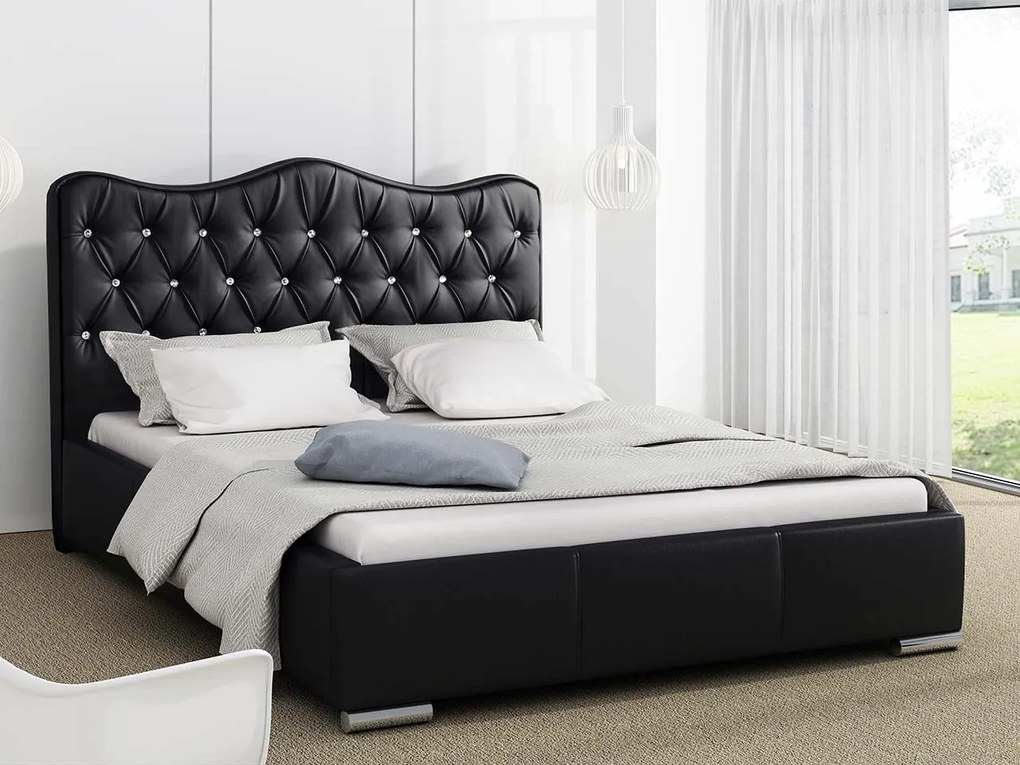 Επενδυμένο κρεβάτι Santorini-Mauro-160 x 200