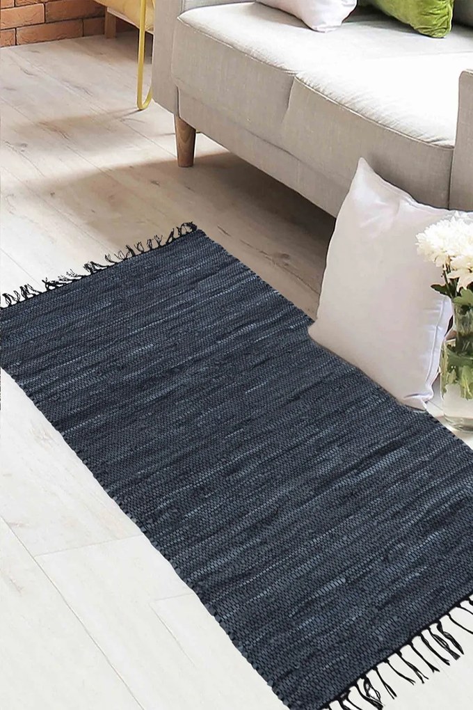 Χαλάκι Leth Black Melinen 70X140cm