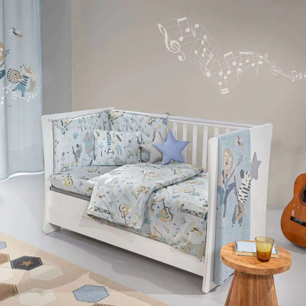 Σεντόνια Βρεφικά Jazz (Σετ 3τμχ) Raf Saint Clair Κούνιας 115x170cm 100% Βαμβάκι