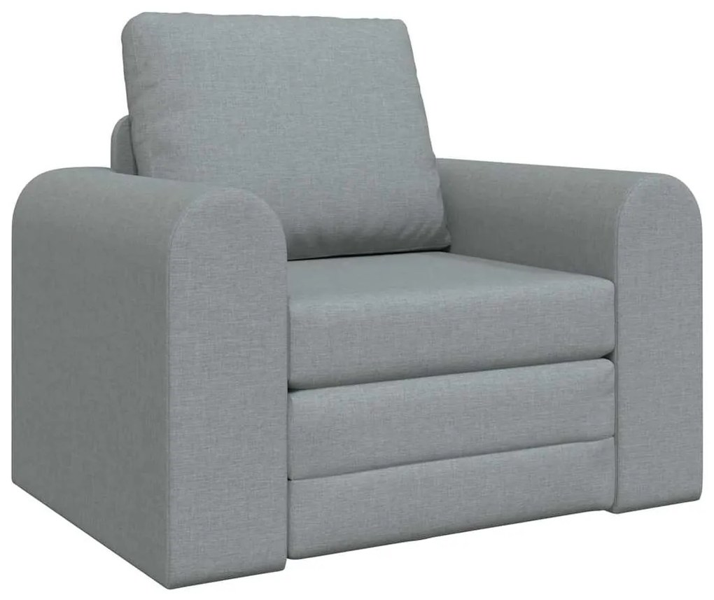 vidaXL Κρεβάτι καναπές Ανοιχτό γκρι 98 x 71 x 83 εκ. ύφασμα