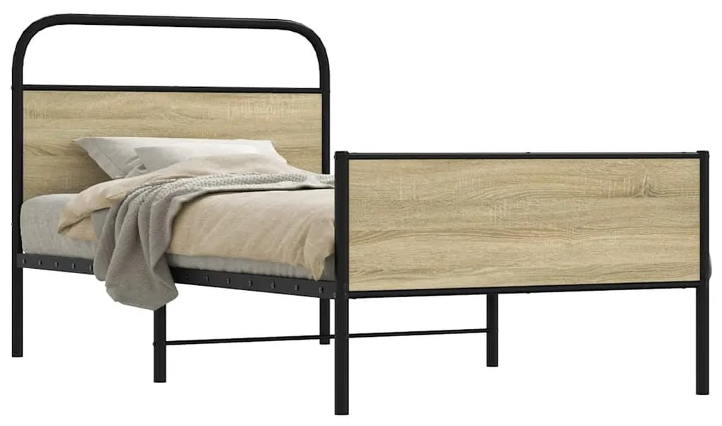 Πλαίσιο Κρεβ. Χωρ. Στρώμα Sonoma Δρυς 90x200 εκ. Επεξ. Ξύλο