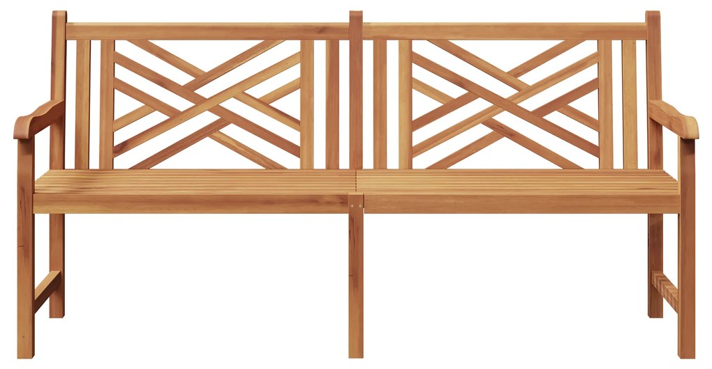 vidaXL Παγκάκι κήπου Καφέ 228 x 60 x 90 εκ Μασίφ ξύλο teak