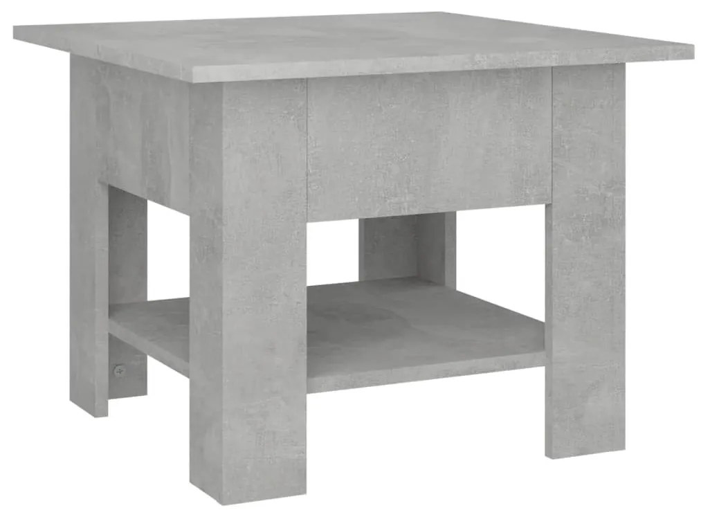 Τραπεζάκι Σαλονιού Γκρι Σκυροδέματος 55x55x42 εκ. Μοριοσανίδα - Γκρι