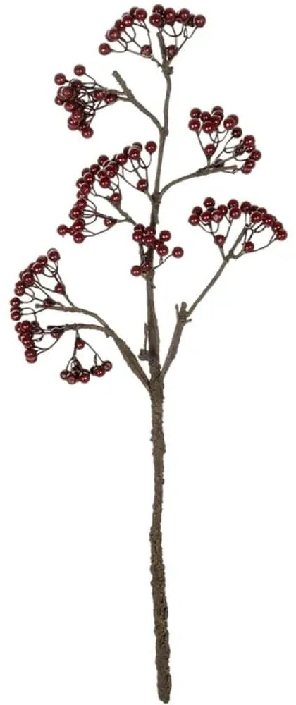 Τεχνητό Λουλούδι Holly Berries Fruit 21427 86cm Red-Brown GloboStar Πολυαιθυλένιο