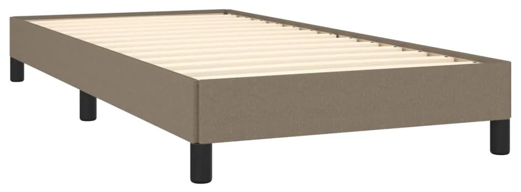 vidaXL Πλαίσιο Κρεβατιού Taupe 90x200 εκ. Υφασμάτινο