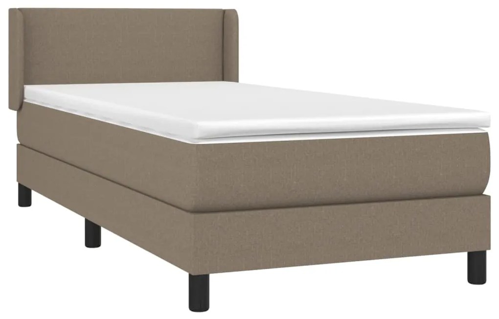 ΚΡΕΒΑΤΙ BOXSPRING ΜΕ ΣΤΡΩΜΑ TAUPE 90X200 ΕΚ. ΥΦΑΣΜΑΤΙΝΟ 3129525