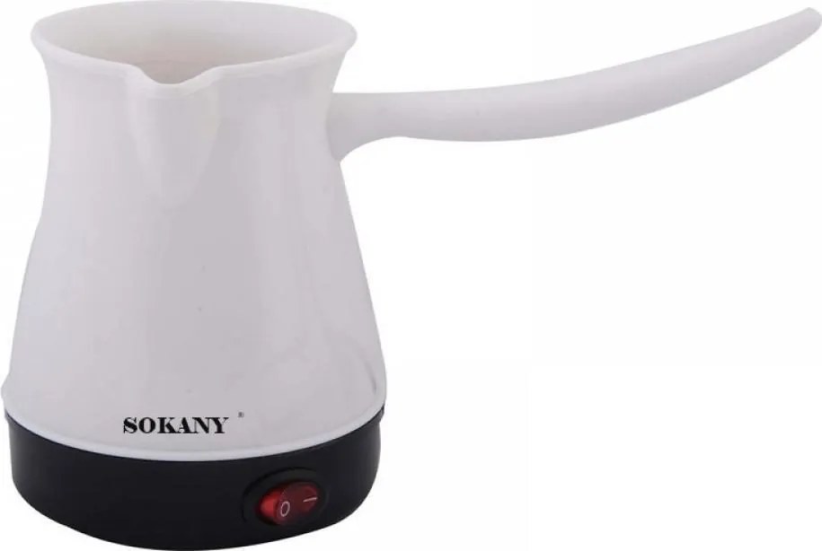 Sokany SK-205 Ηλεκτρικό Μπρίκι 600W με Χωρητικότητα 500ml Λευκό