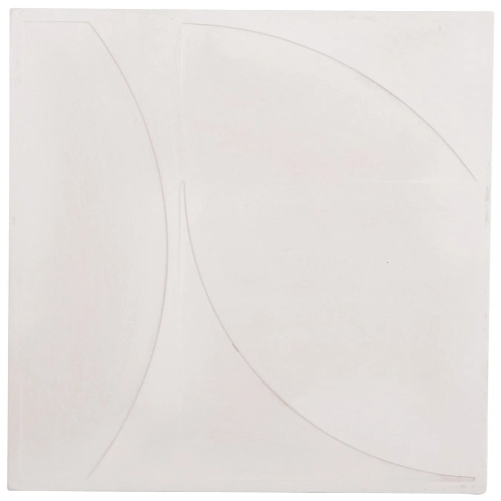 ΠΙΝΑΚΑΣ ΤΕΤΡΑΓΩΝΟΣ ΣΕΙΡΑ SANTORINI HM4508 MDF ΣΕ ΥΠΟΛΕΥΚΟ ΧΡΩΜΑ 80x4(πάχος)x80Υεκ.