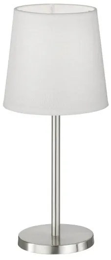 Επιτραπέζιο Φωτιστικό Νίκελ Eve Η30 Φ14 Fischer Honsel-850103-Λευκό 850103