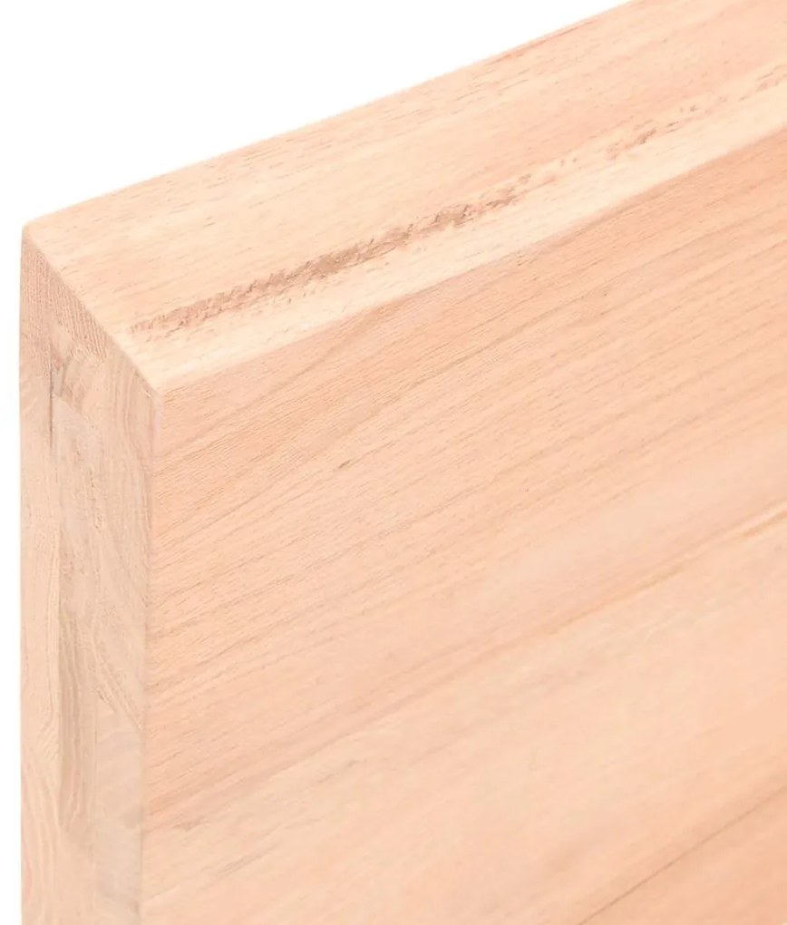 vidaXL Ράφι Τοίχου 40x30x(2-6) εκ. από Ακατέργαστο Μασίφ Ξύλο Δρυός