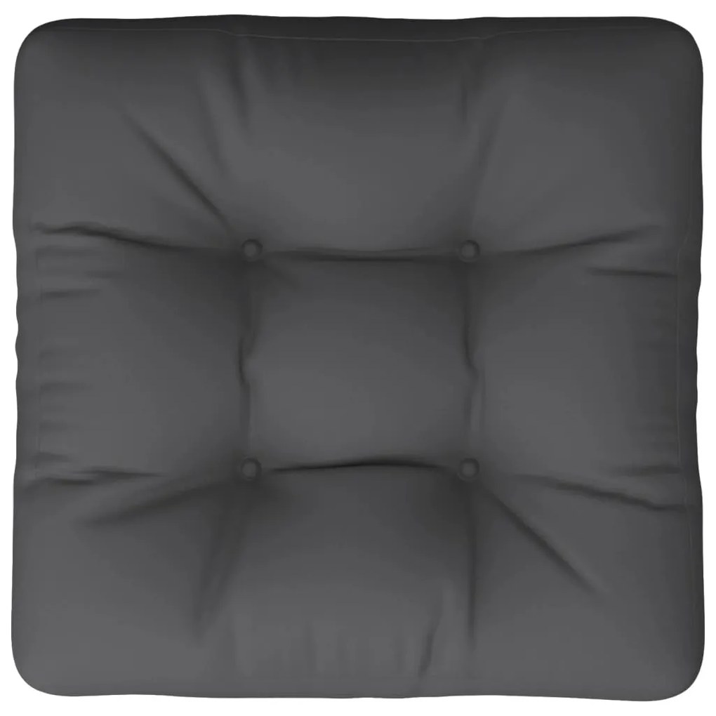 vidaXL Μαξιλάρι Παλέτας Ανθρακί 50 x 50 x 12 εκ. Υφασμάτινο