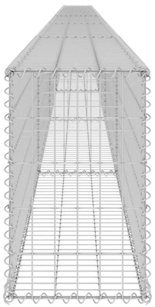 vidaXL Συρματοκιβώτιο Τοίχος 900x30x50 εκ. Γαλβαν. Χάλυβας + Καλύμματα