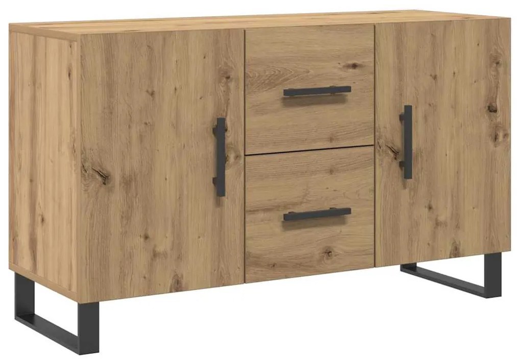 vidaXL Σκευοθήκη Δρυς τεχνίτης 100x36x60 cm Κατασκευασμένο ξύλο