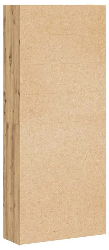 vidaXL Βιβλιοθήκη Αρτισιανή Δρυς 80x30x189 εκ. από Επεξ. Ξύλο