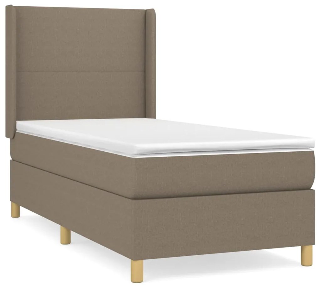 ΚΡΕΒΑΤΙ BOXSPRING ΜΕ ΣΤΡΩΜΑ TAUPE 100 X 200 ΕΚ. ΥΦΑΣΜΑΤΙΝΟ 3131813