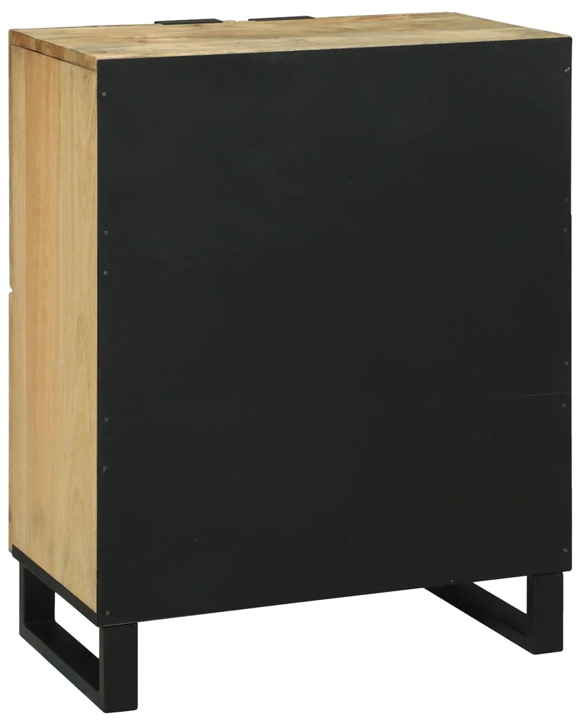 vidaXL Μπουφές 60 x 33.5 x 75 εκ - Φτιαγμένος από Μασίφ Ξύλο Μάνγκο και Μηχανισμένο Ξύλο