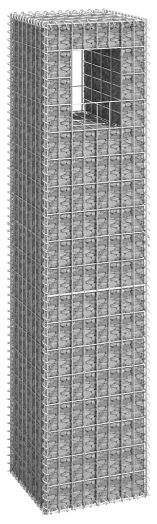 vidaXL Συρματοκιβώτιο Στύλος 40 x 40 x 180 εκ. Σιδερένιο