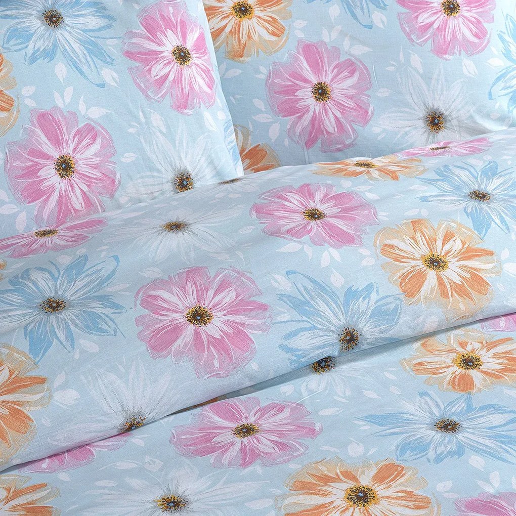 LINO ΣΕΤ ΣΕΝΤΟΝΙΑ BLUME BLUE 105X200+30