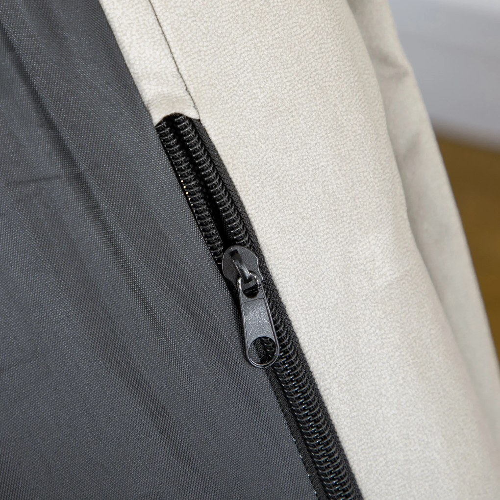 HOMCOM Πολυθρόνα, περιστρεφόμενη, επικλινής πλάτη, εμφάνιση δέρματος, ατσάλινο πλαίσιο, ανοιχτό γκρι, 62 x 70 x 95 cm