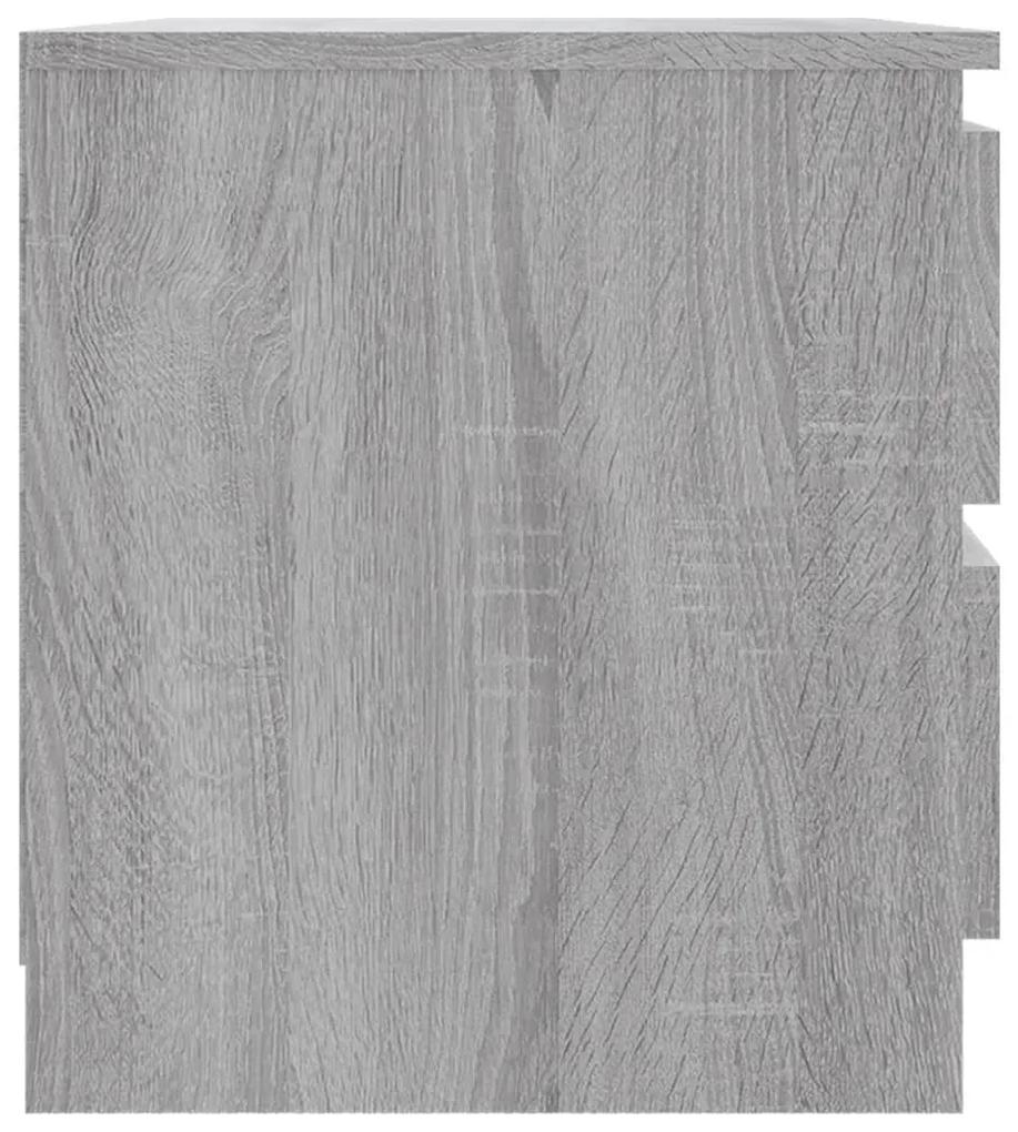 vidaXL Κομοδίνο Γκρι Sonoma 50 x 39 x 43,5 εκ. από Επεξεργασμένο Ξύλο