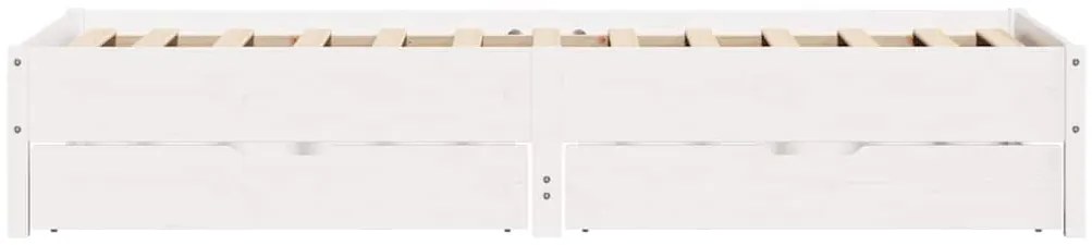 vidaXL Σκελετός Κρεβ. Χωρίς Στρώμα Λευκό 90x190 εκ Μασίφ Πεύκο