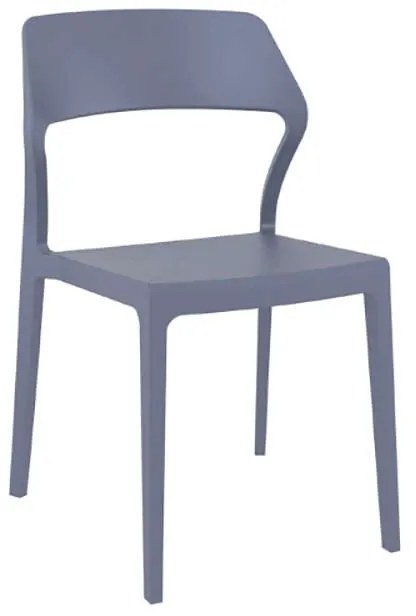 SNOW DARK GREY ΚΑΡΕΚΛΑ ΠΟΛ/ΝΙΟΥ 52X56X83εκ. SIESTA 53Χ56Χ83εκ.