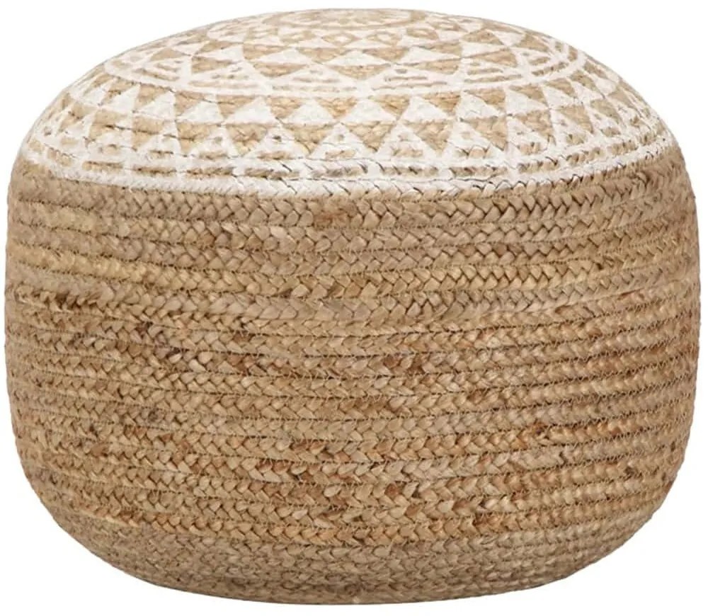 Πουφ Noca 302-000033 Φ40x30cm Natural