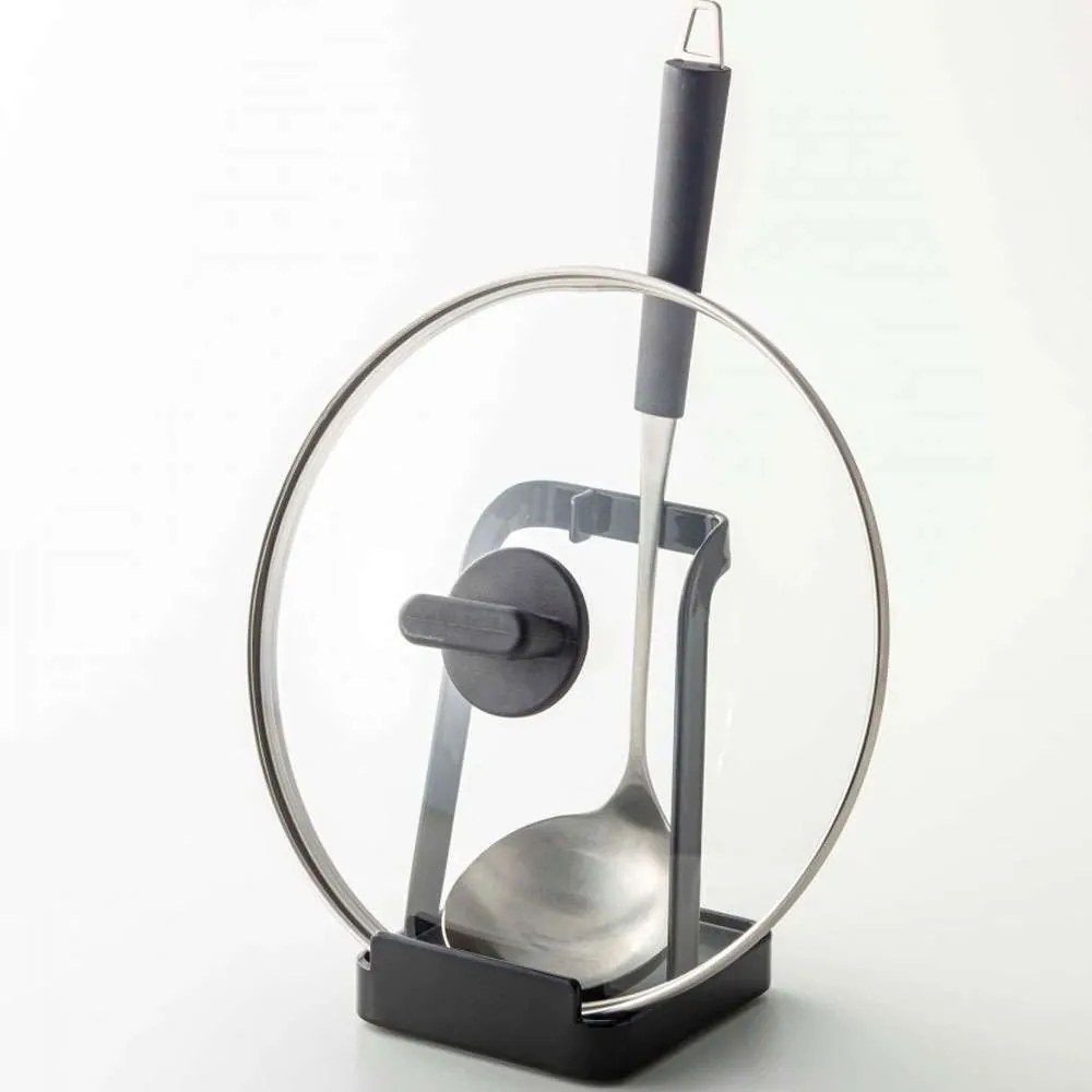 Βάση Για Κουτάλες Και Καπάκια YMZK2249 10x10x15cm Black Yamazaki Ατσάλι