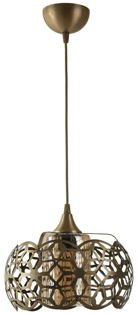 Φωτιστικό Οροφής Nevra 846STL1613 23x80cm 1xE27 60W Gold Opviq