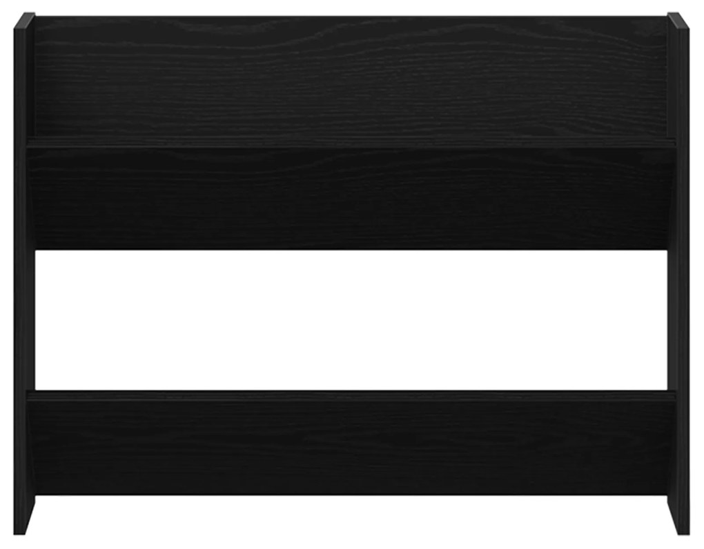 vidaXL Ντουλάπες παπουτσιών τοίχου 2 pcs Μαύρη δρυς 60 x 18 x 60 εκ