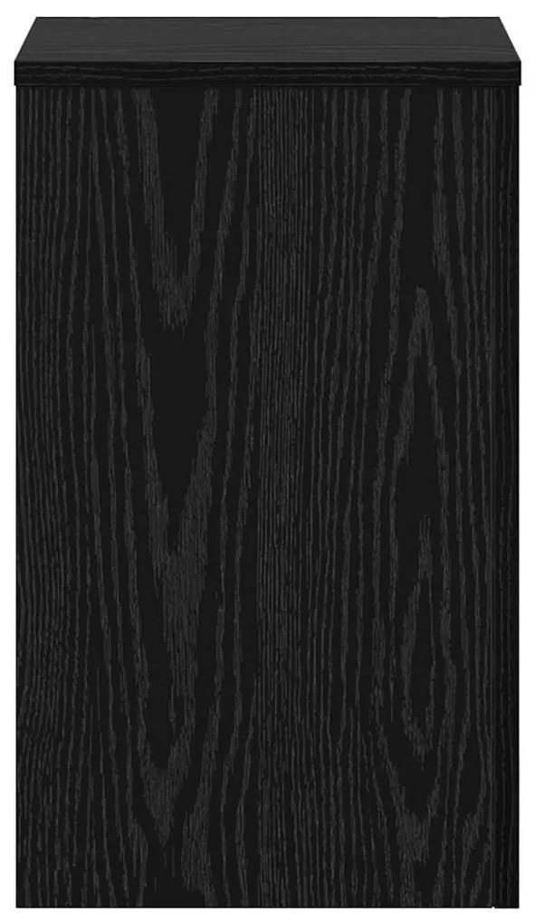 vidaXL Βάση φυτών 2 pcs Μαύρη δρυς 30 x 30 x 50 cm Επεξεργασμένο ξύλο