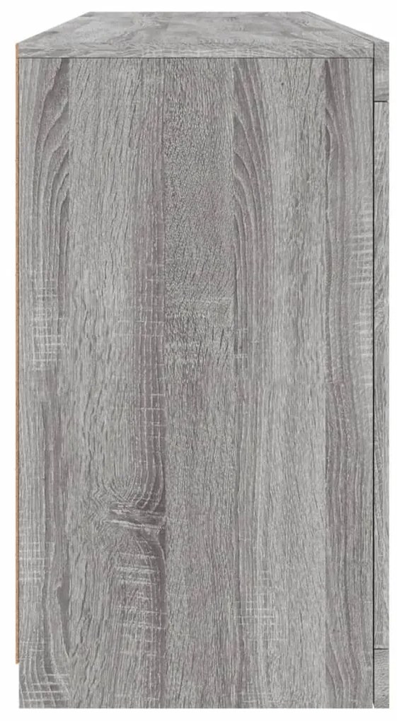 vidaXL Μπουφές με LED Γκρι Sonoma 163 x 37 x 67 εκ.