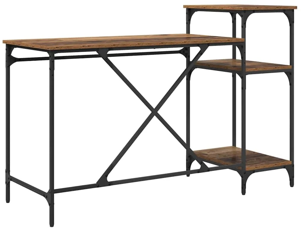 vidaXL Γραφείο Παλιό Ξύλο 135 x 50 x 90 cm Επεξεργασμένο ξύλο