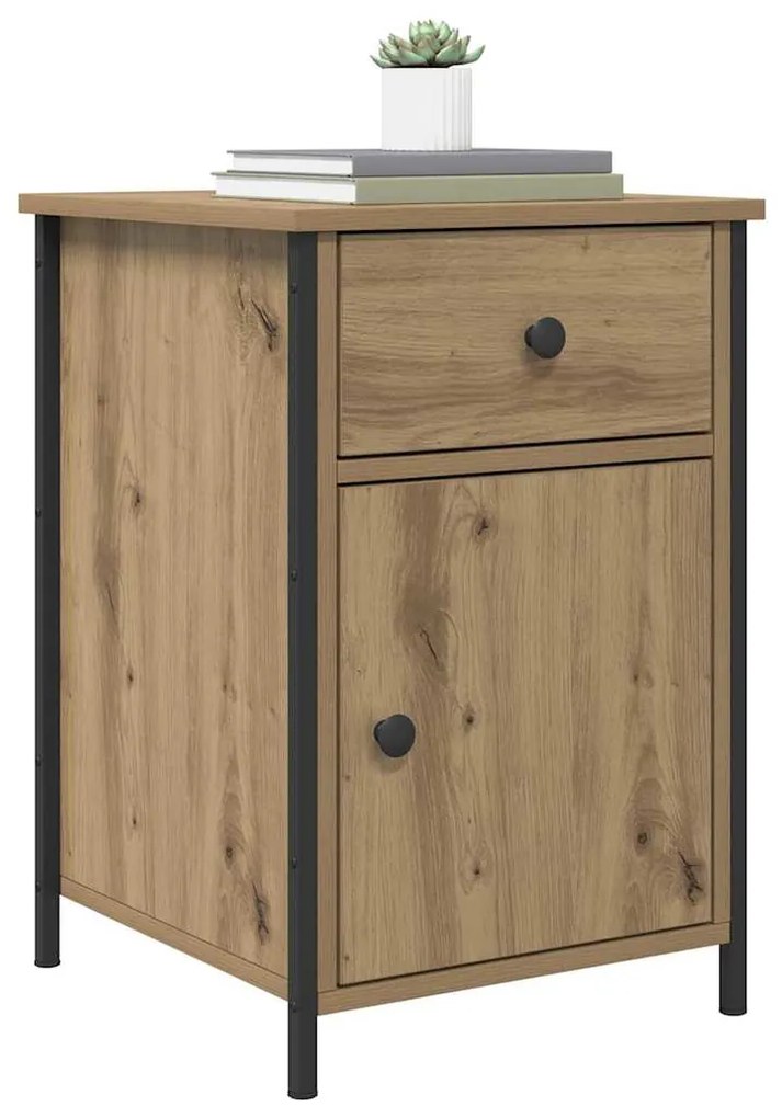 vidaXL Κομοδίνο artisan δρυς 40 x 42 x 60 εκ. Επεξεργασμένο ξύλο