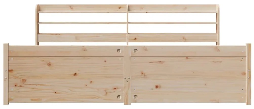 vidaXL Πλαίσιο Κρεβατιού με Κεφαλάρι 180x200 εκ. από Μασίφ Ξύλο Πεύκου
