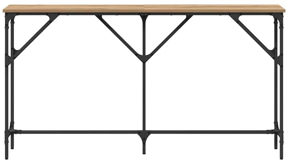 vidaXL Τραπέζι κονσόλας artisan δρυς 140 x 23 x 75 cm