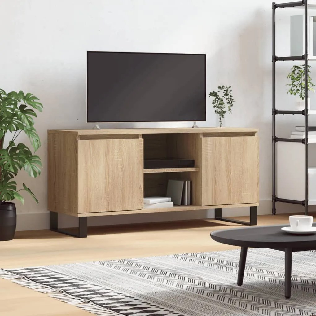 vidaXL Έπιπλο Τηλεόρασης Sonoma Δρυς 104 x 35 x 50 εκ. Επεξεργ. Ξύλο