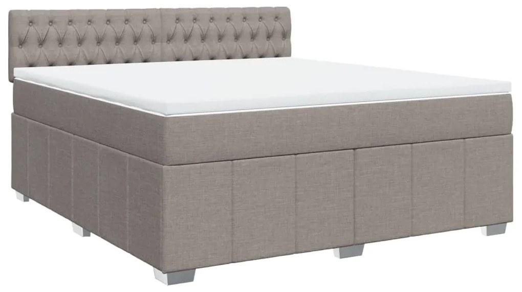 ΚΡΕΒΑΤΙ BOXSPRING ΜΕ ΣΤΡΩΜΑ TAUPE 180X200 ΕΚ. ΥΦΑΣΜΑΤΙΝΟ 3289458