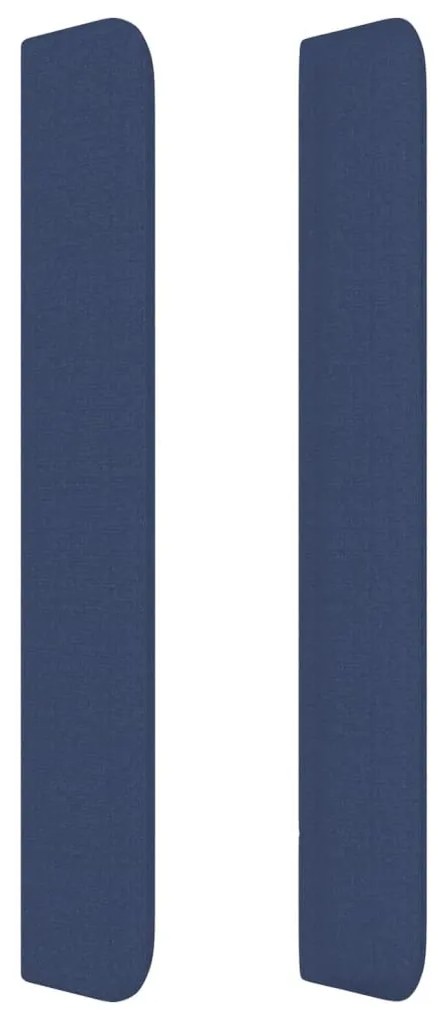 Κεφαλάρι με Πτερύγια Μπλε 163x16x118/128 εκ. Υφασμάτινο - Μπλε