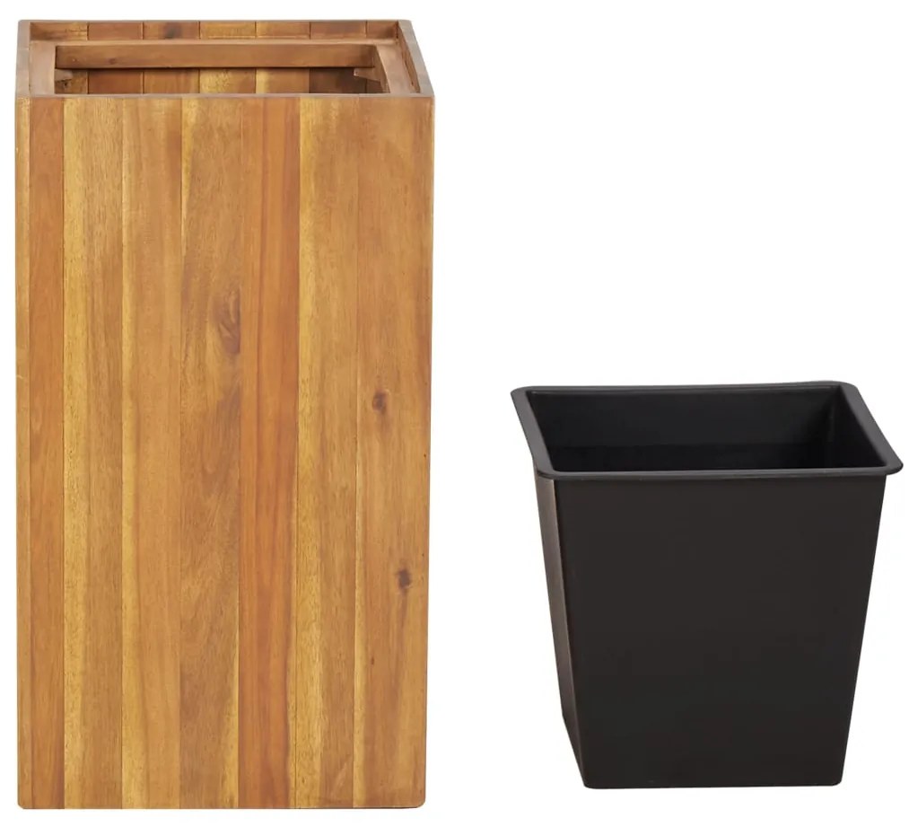 vidaXL Ζαρντινιέρα Υπερυψωμένη 33,5 x 33,5 x 60 εκ. Μασίφ Ξύλο Ακακίας