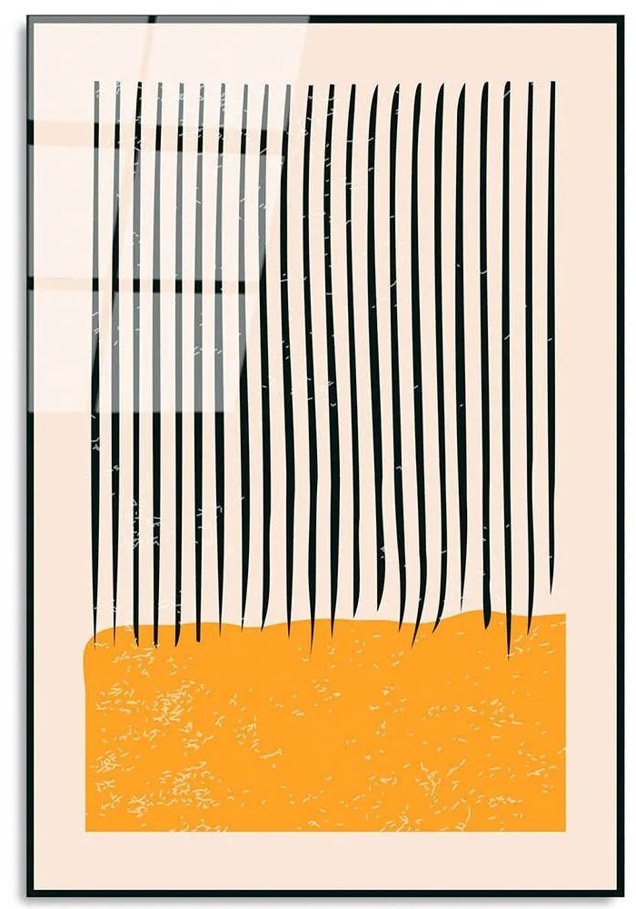 Πίνακας Γυάλινος 123BZM2374 45x65cm Multi Wallity Κάθετοι Glass
