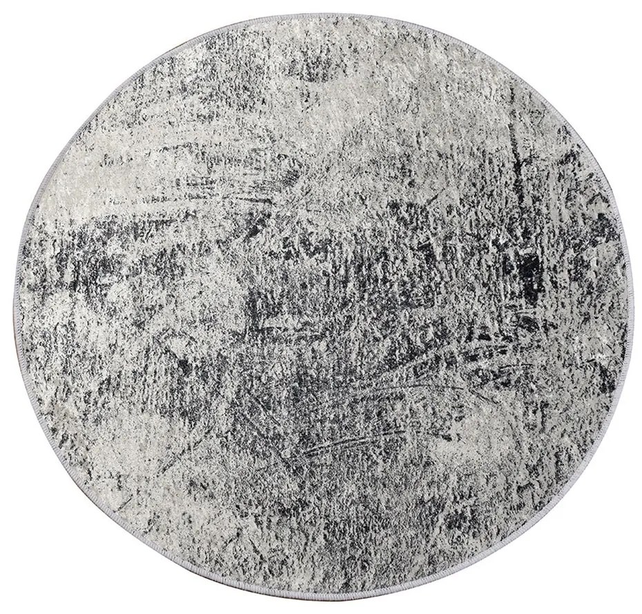 Χαλί Evidence 882CHL1098 Beige-Black Conceptum Hypnose 140X140cm Round