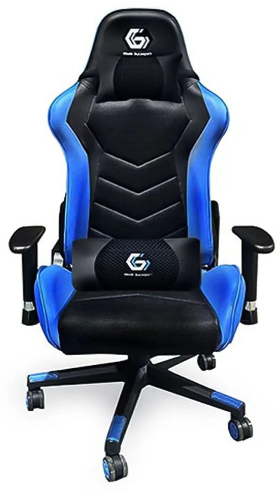GEMBIRD GAMING CHAIR LEATHER BLACK/BLUE