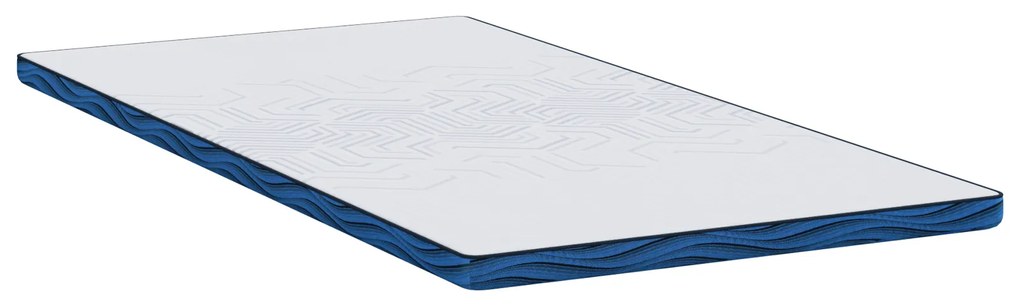 vidaXL Στρώματα Λευκό και Μπλε 90 x 200 cm