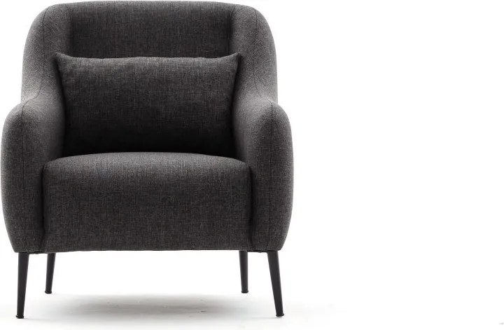 Πολυθρόνα Ανθρακί VENUS 1 70x77x77