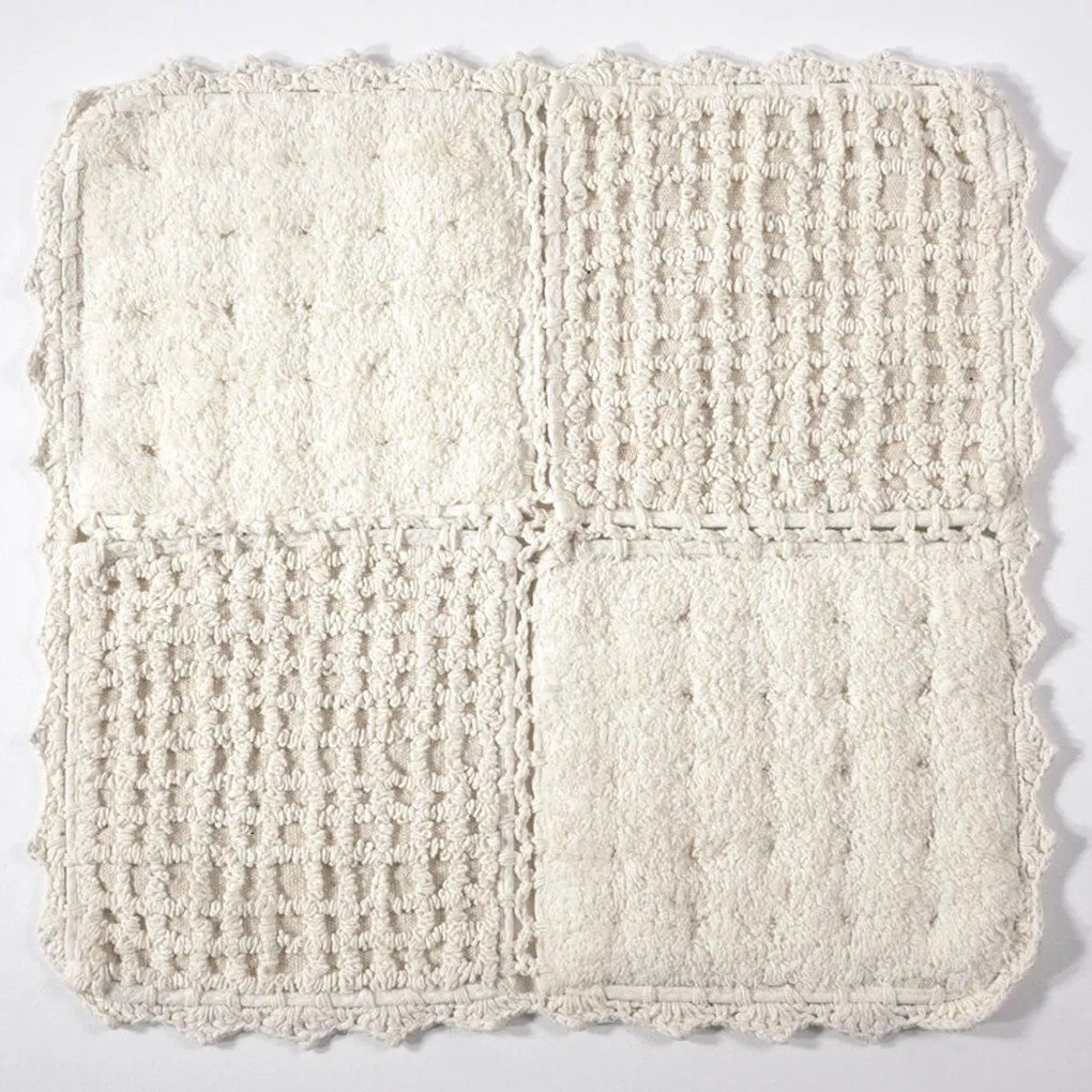 Πατάκι Μπάνιου (125x125) Down Town Biscuit Ecru