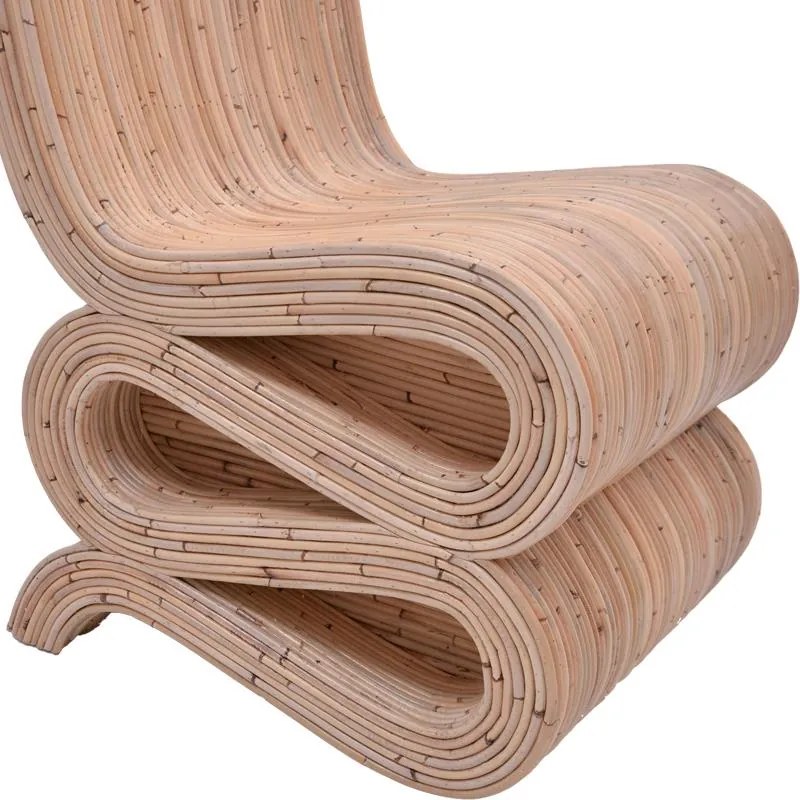 Καρέκλα Favorsy rattan pe σε φυσική απόχρωση 65x52x90εκ